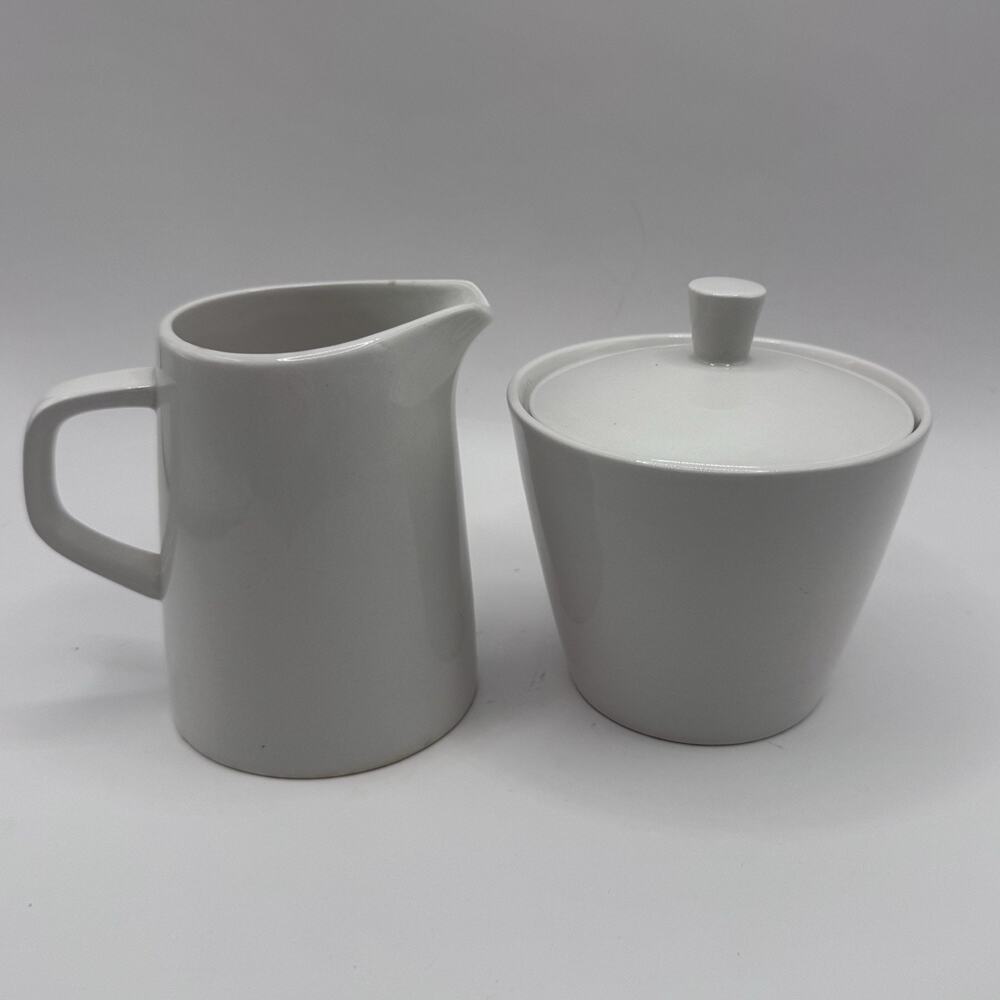 Mikasa Celestial Creamer Sugar Bowl Set Danish Modern Style Japan MCM
